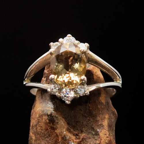 Citrine Silver Ring — The Merchant's Stone