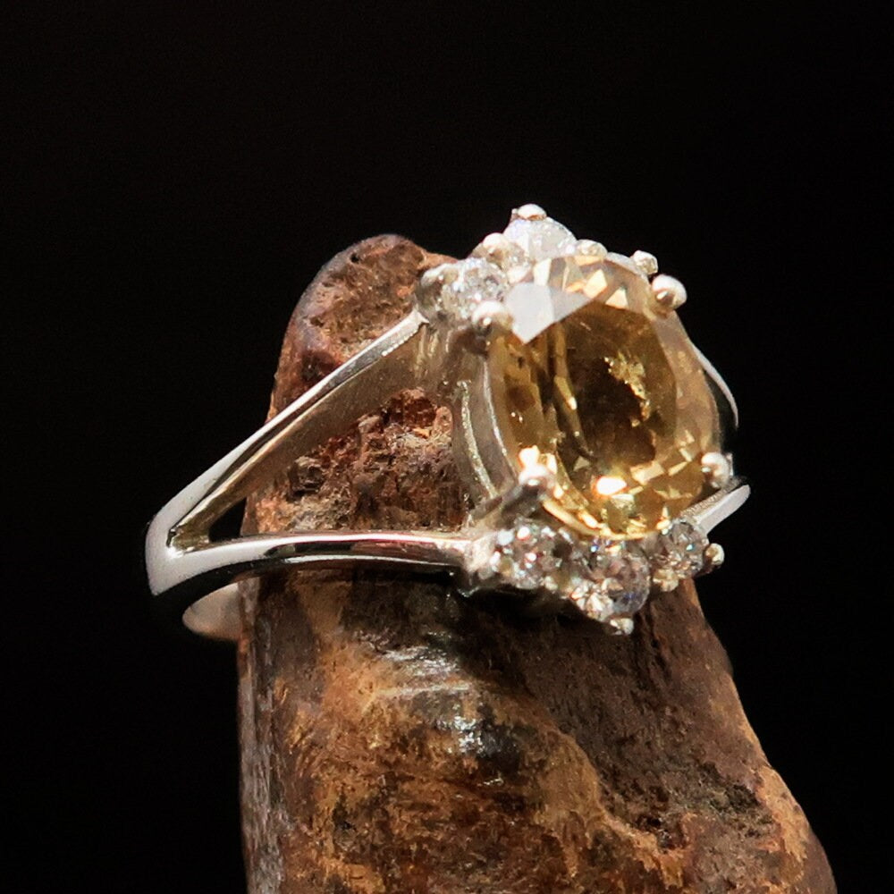 Citrine Silver Ring — The Merchant's Stone