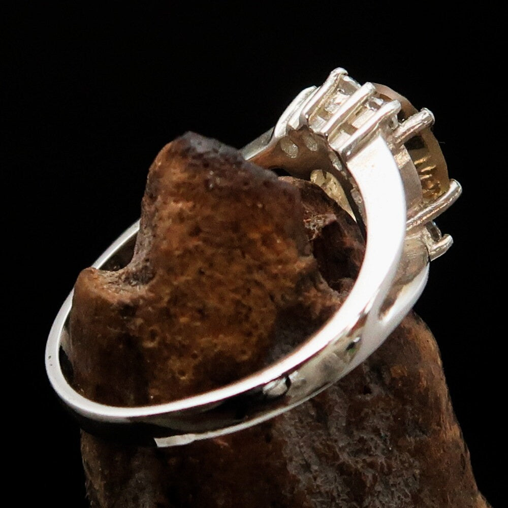 Citrine Silver Ring — The Merchant's Stone