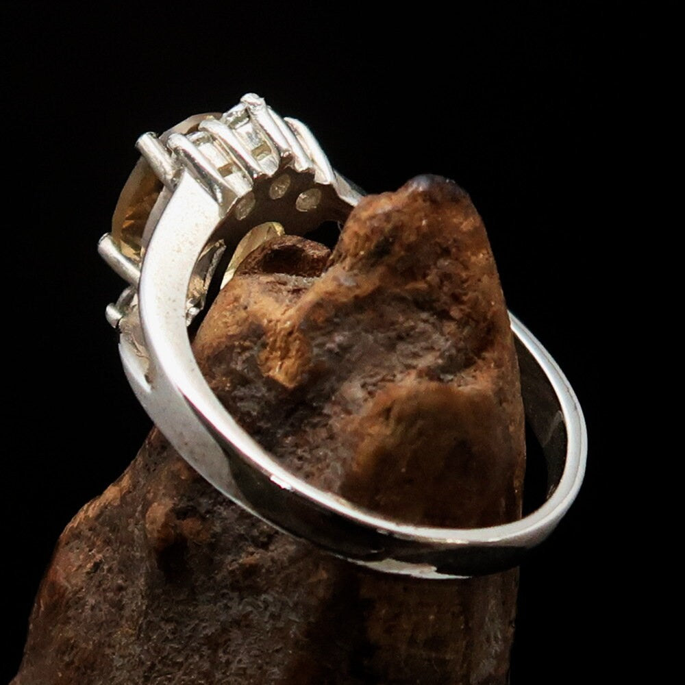 Citrine Silver Ring — The Merchant's Stone