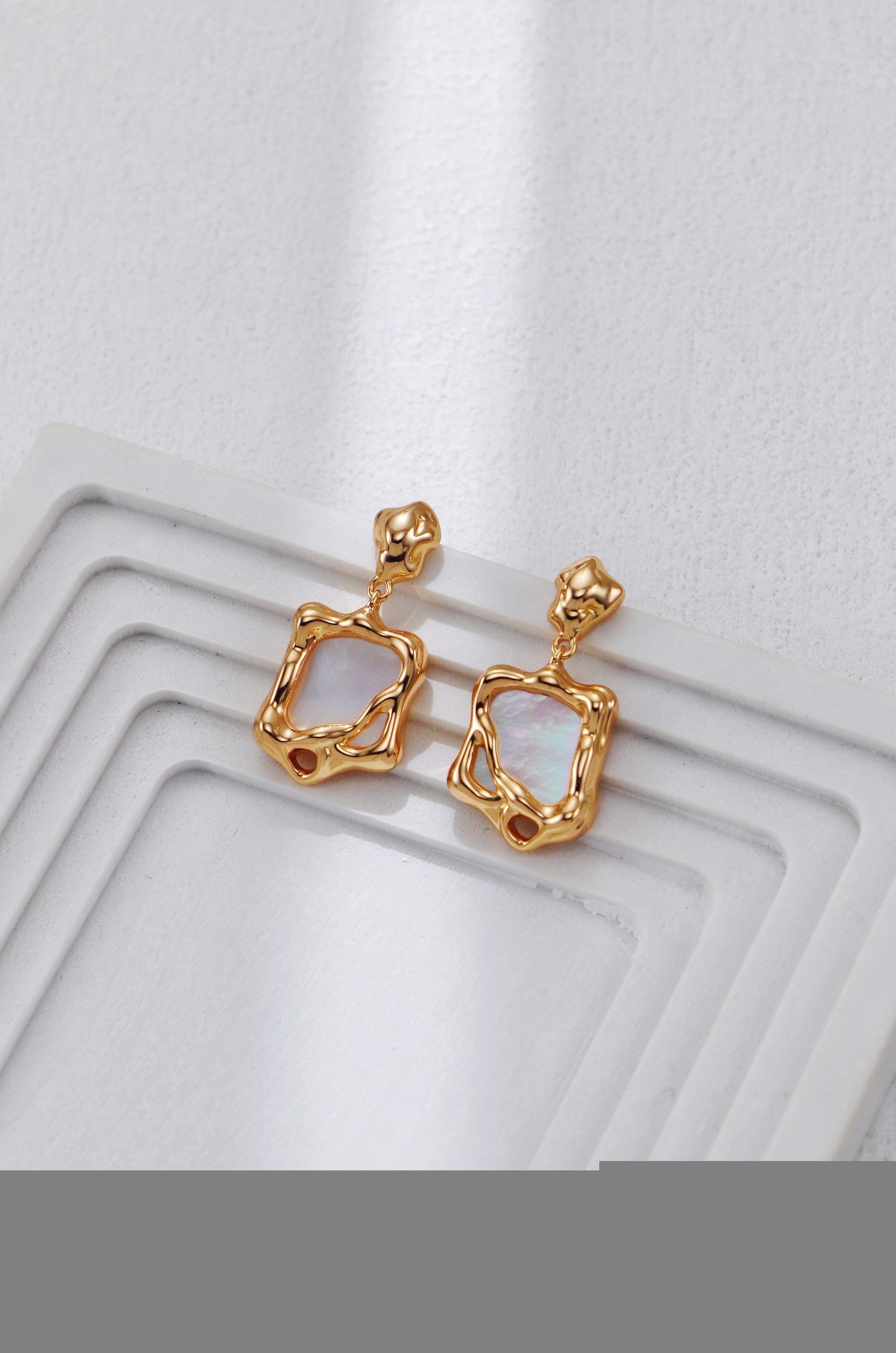 White Shell Earrings