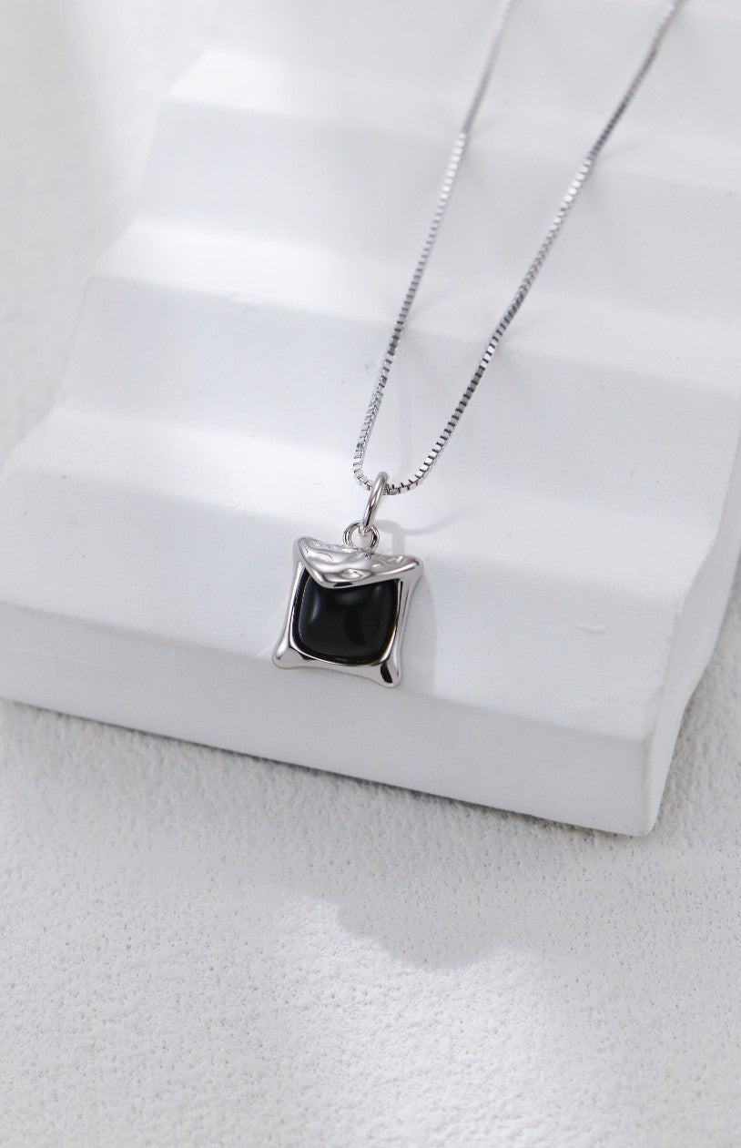 Black Onyx Necklace — Stone of Protection & Inner Strength
