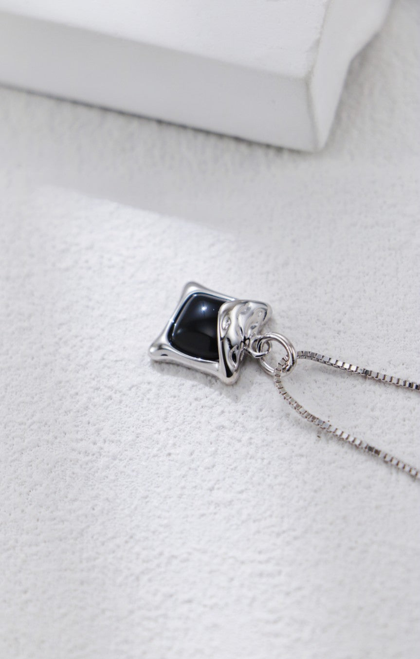 Black Onyx Necklace — Stone of Protection & Inner Strength