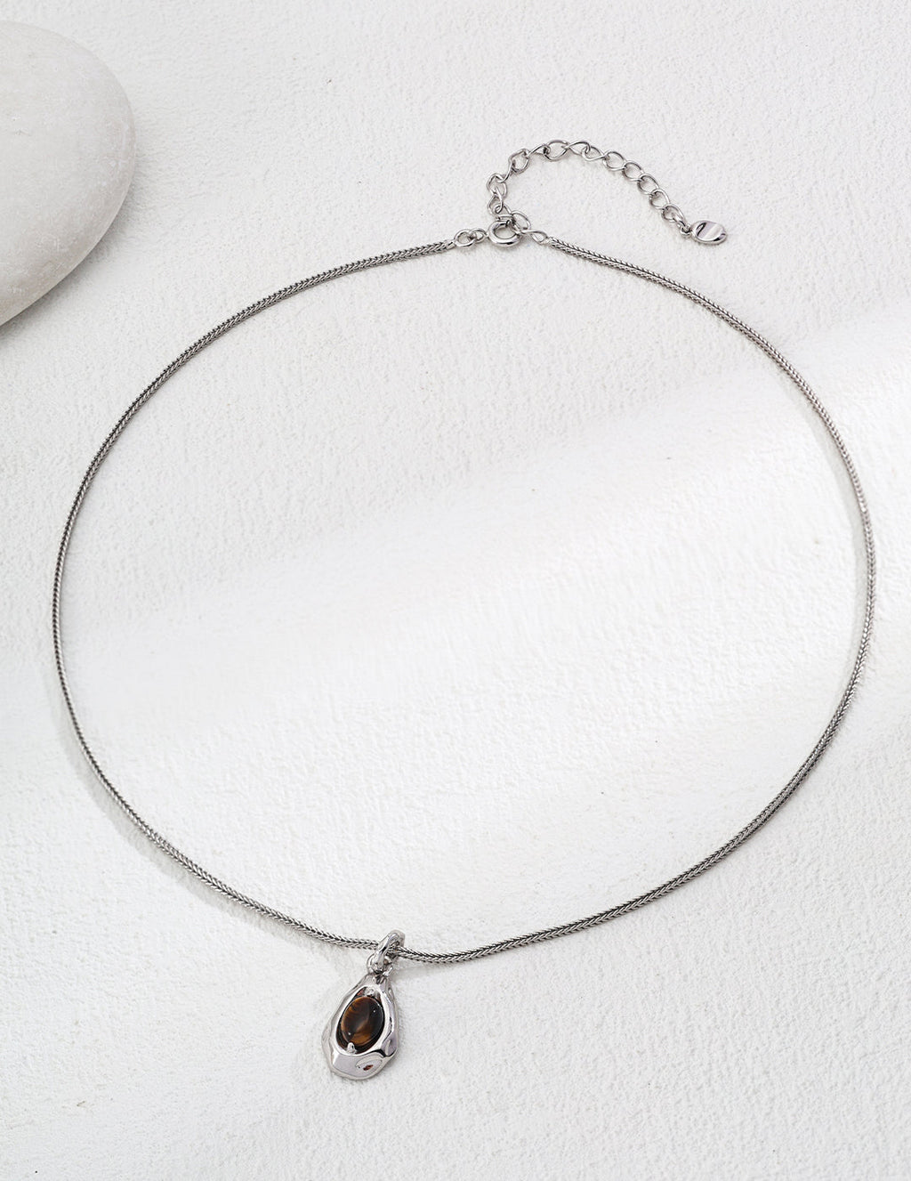 Tiger Eye & Malachite Pendant Necklace — Choose Your Stone
