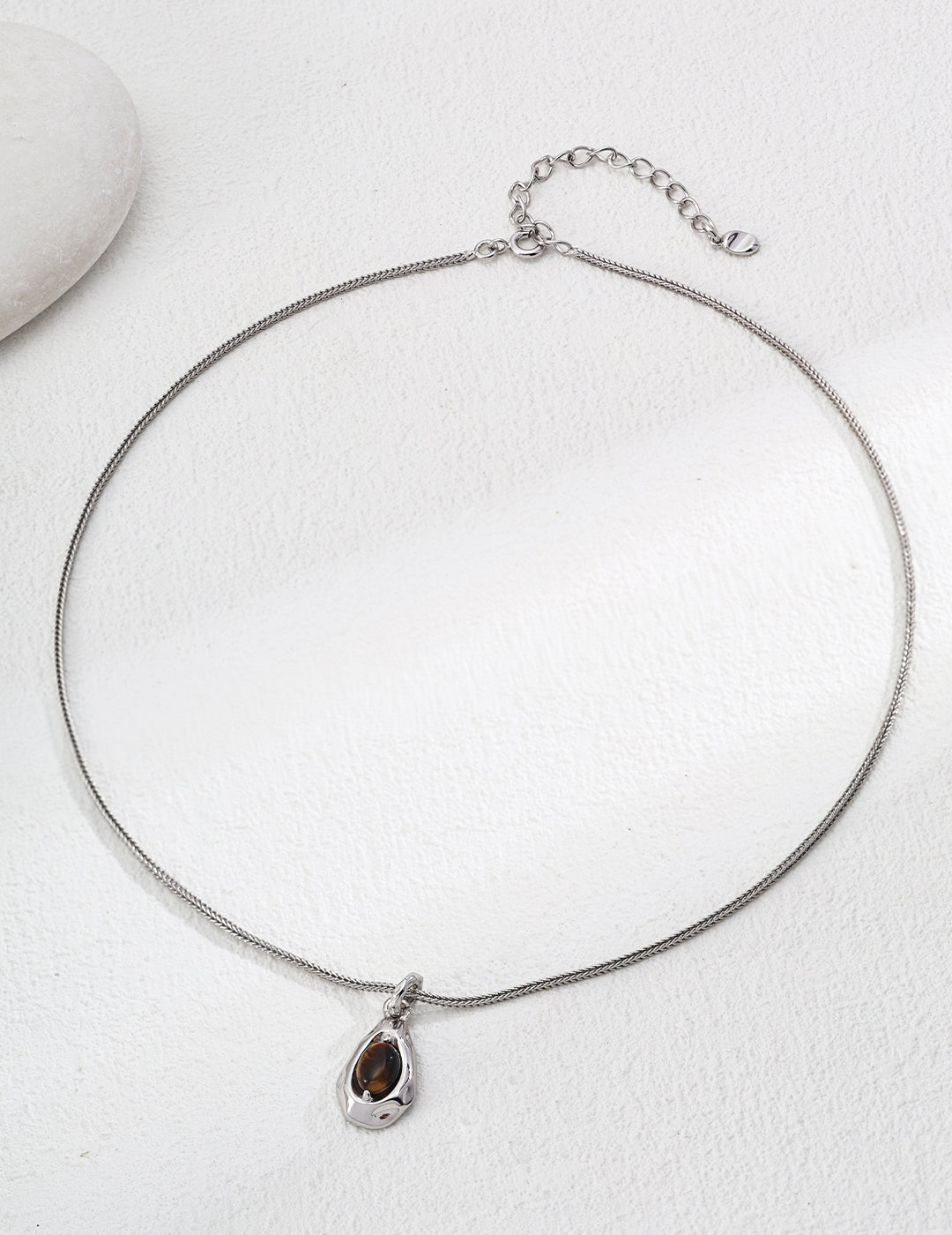 Tiger Eye & Malachite Pendant Necklace — Choose Your Stone