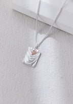 Modern Ripple Pearl Statement Necklace